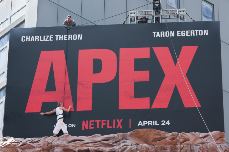 charlize-theron-seen-climbing-rock-netflix