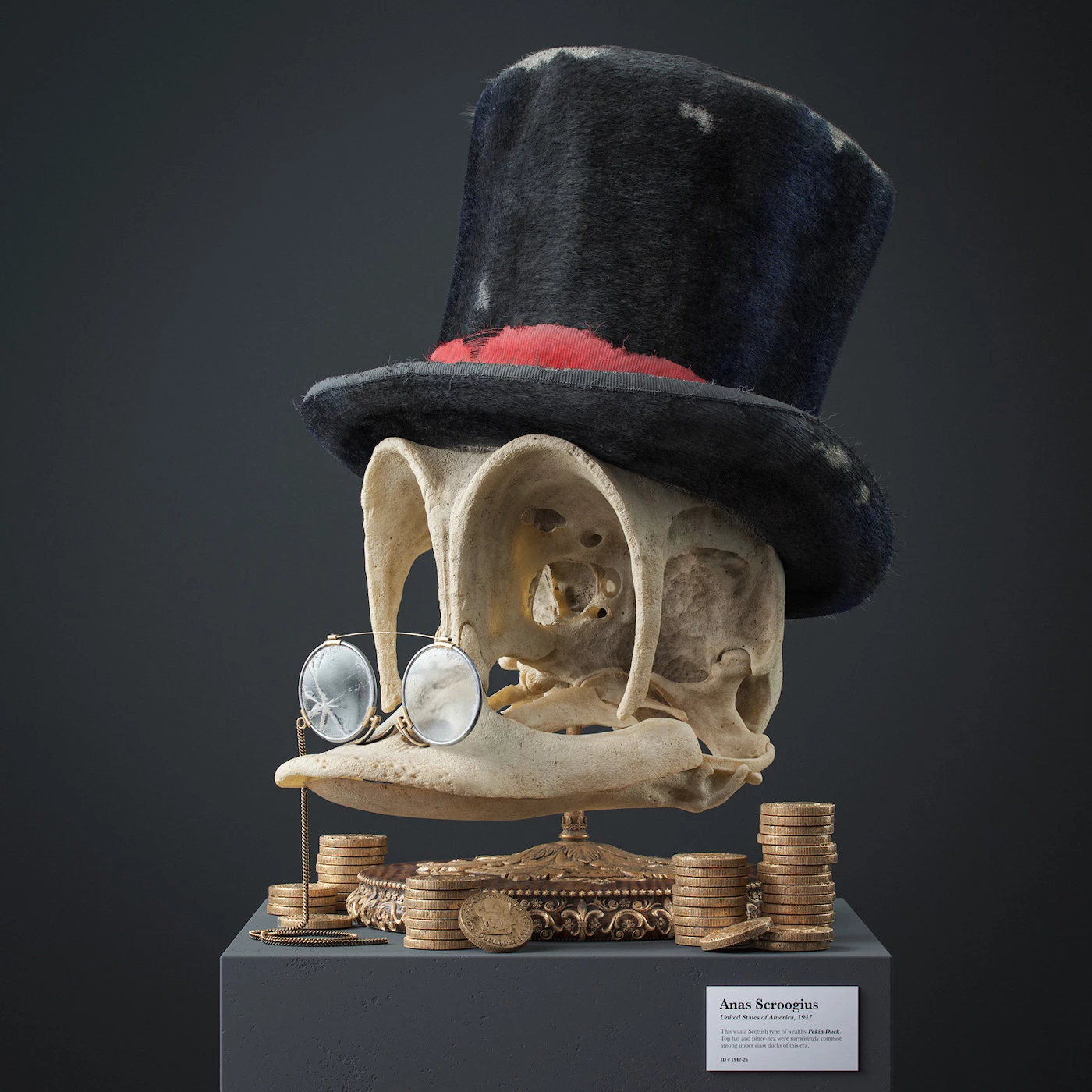 filip-hodas-3d-fossile-pop-culture-cartoon-picsou