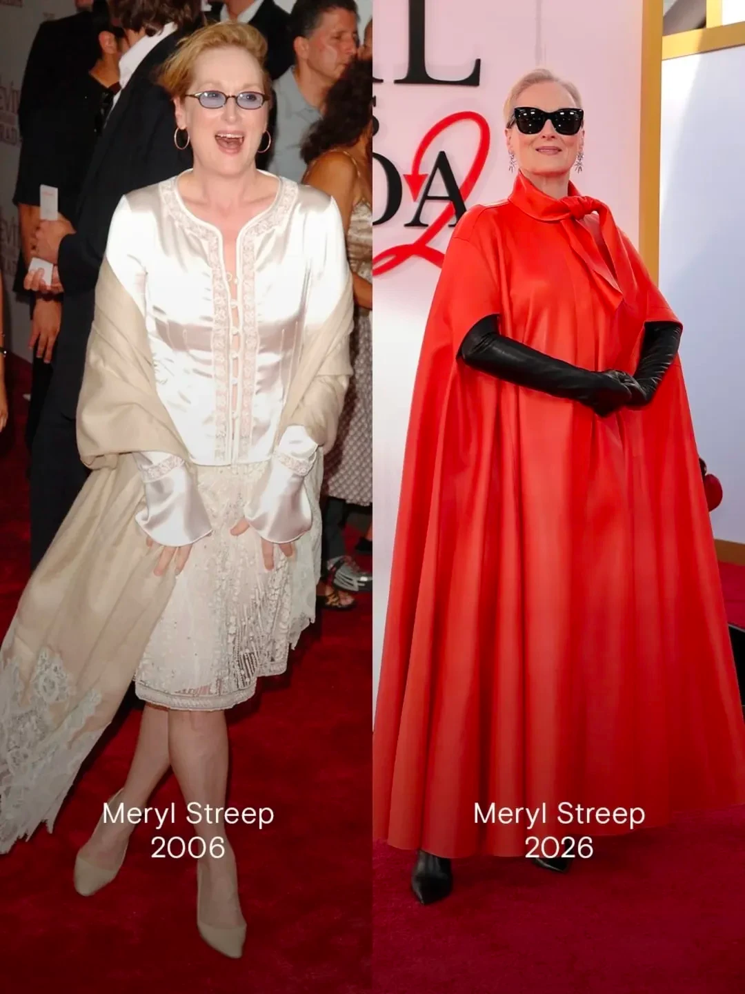 Mery Streep -2006 vs 2026