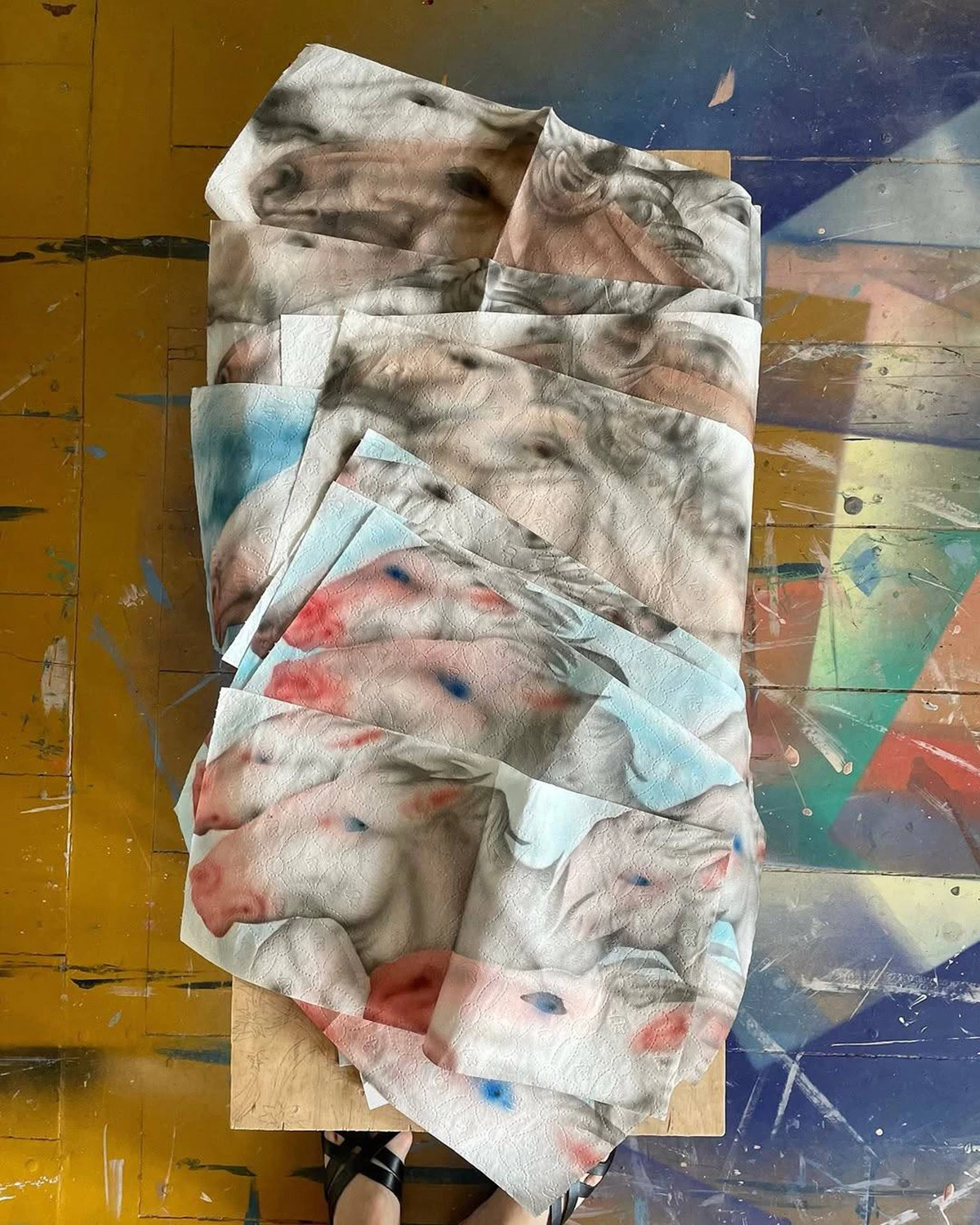 papier toilette art