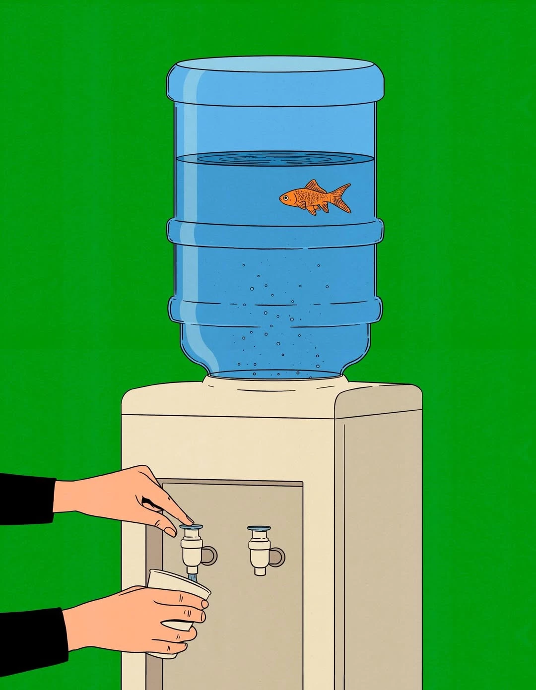 Tic Tac illustration- fish-animal-humor-drink