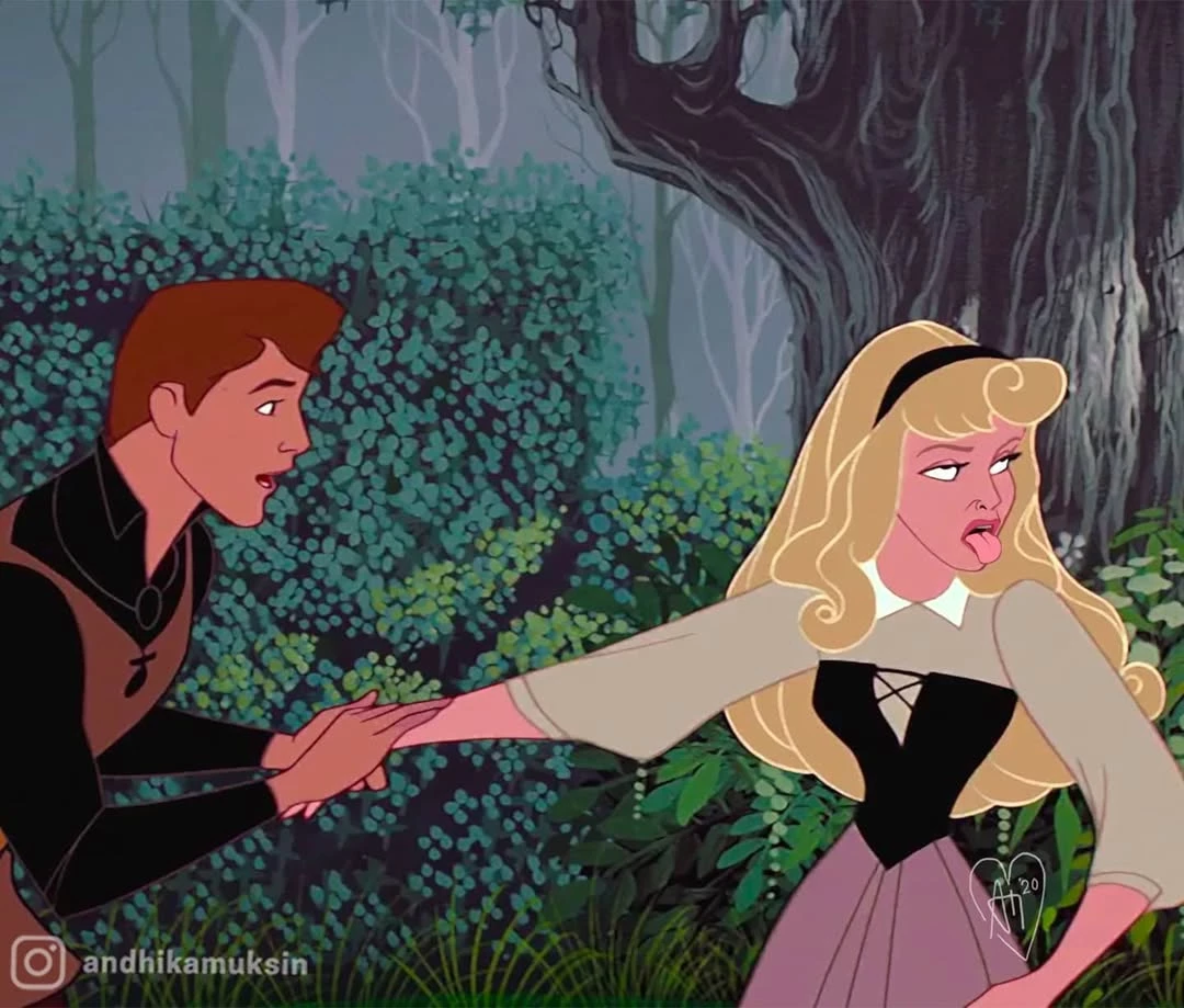 Ughhhhhhhhhhhh...disney #fanart.Original image- Sleeping Beauty (1959) Altered, edited and illus