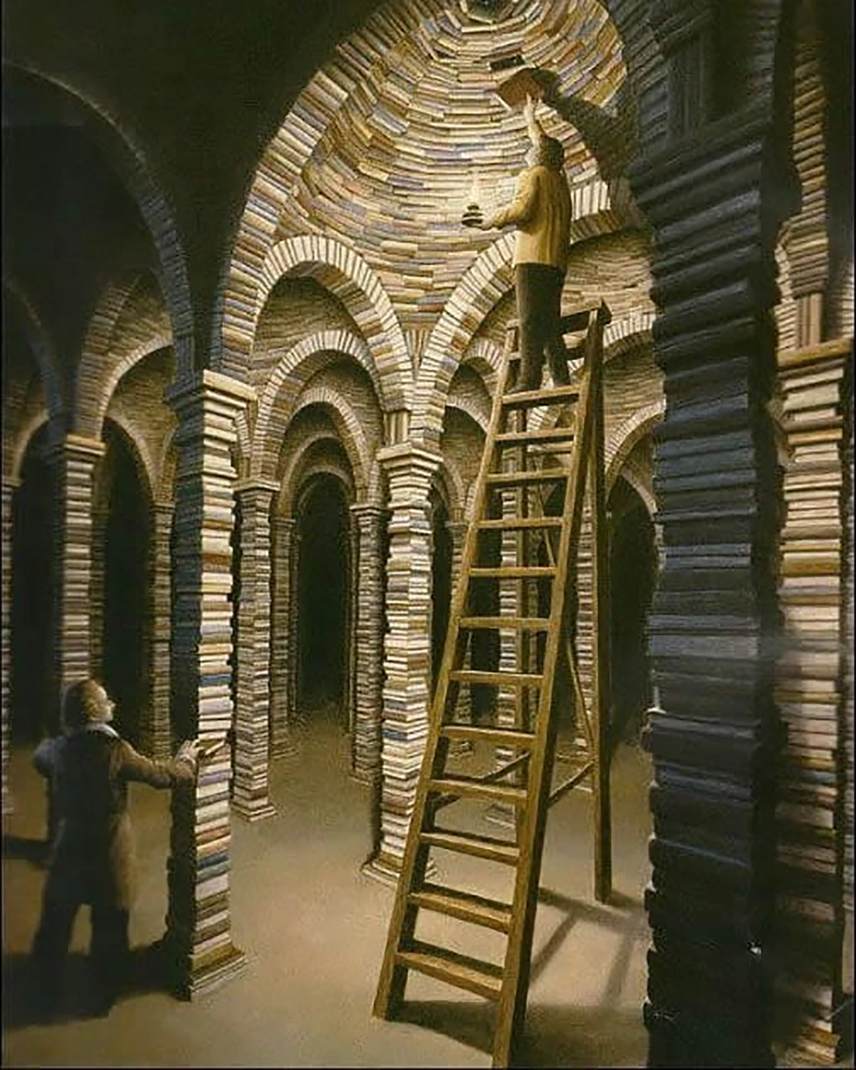 Bibliotheque-peinture-rob-gonsalves