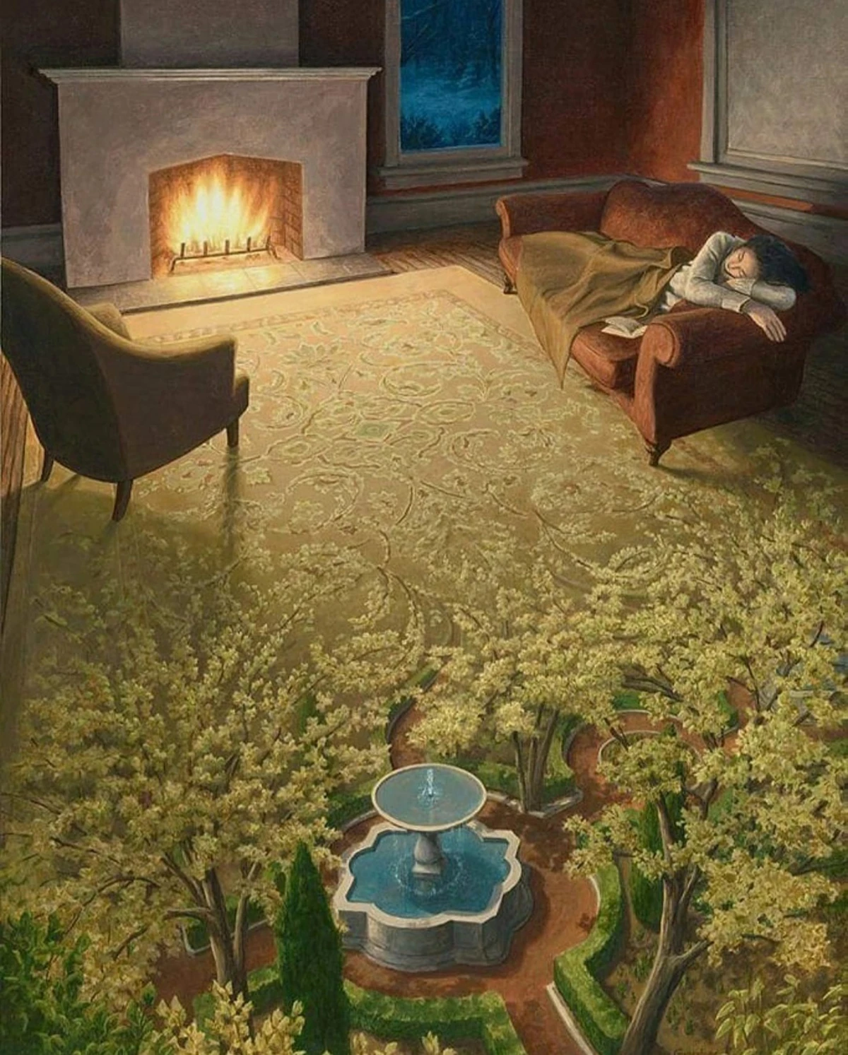 illusions-optique-peinture-rob-gonsalves-ground