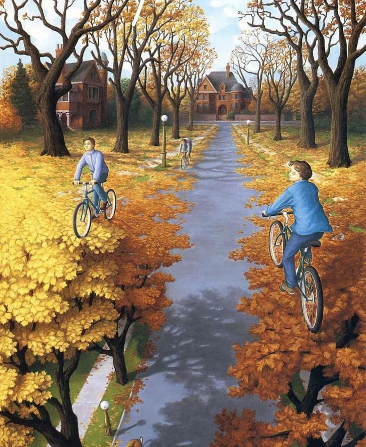 illusions-optique-peinture-rob-gonsalves-road