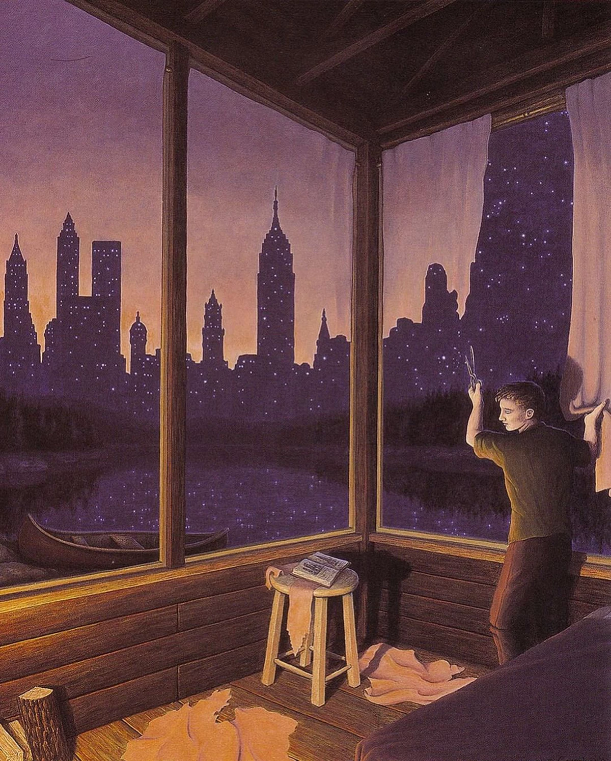 illusions-optique-peinture-rob-gonsalves-wallpaper