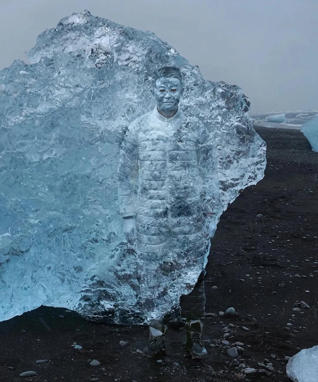Liu Bolin, widely known as “The Invisible Man,” constructs photographs in which his own body is copie