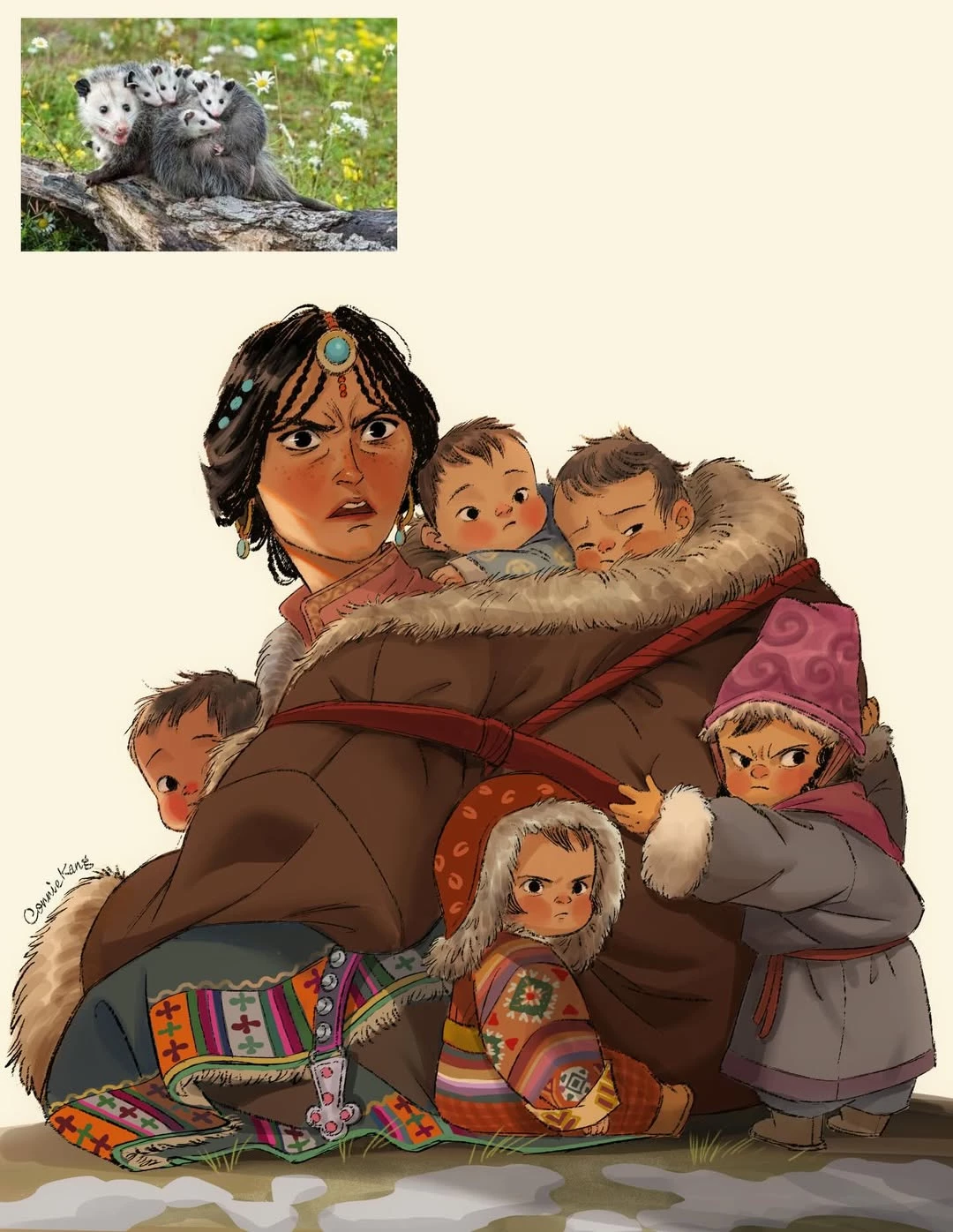 This-illustrator-humanizes-animal-mothers