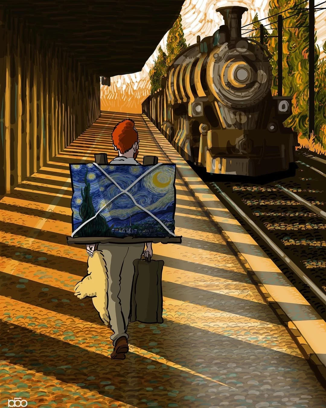 Vincent van Gogh train