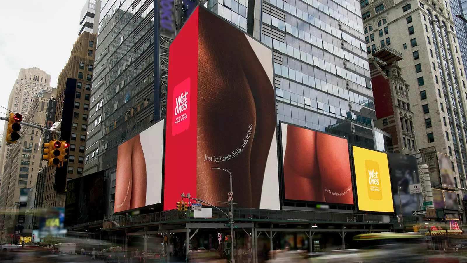 Wet ones OOH creative ads